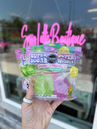 Super Duper Sugar Squisher - Mini Duck & Frog (Two Pack)