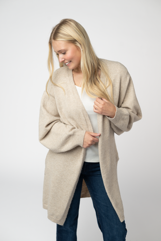 Cozy Cardigan - Tan