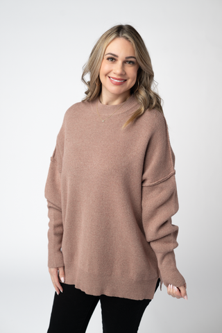 Aurora Cozy Sweater - Rose Gold