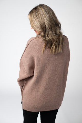 Aurora Cozy Sweater - Rose Gold
