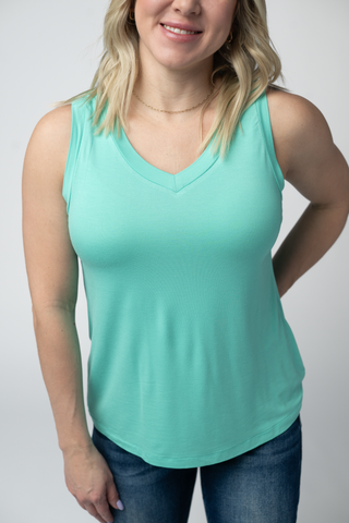 Noelle Tank - Turquoise