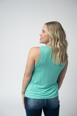 Noelle Tank - Turquoise