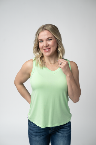 Noelle Tank - Lime