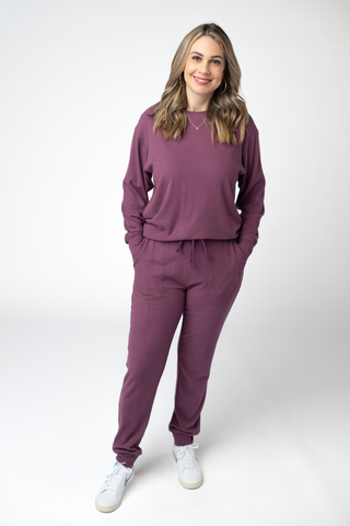 Corrine Joggers - Plum