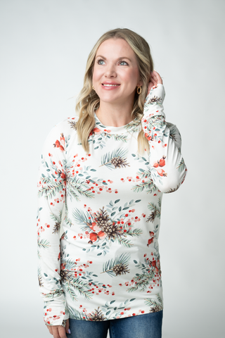 Blair Long Sleeve Top - Pineberry