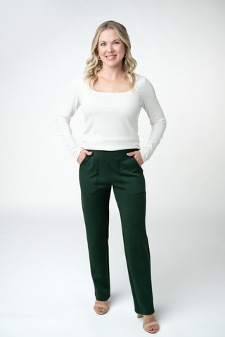 Luxe Ankle Bottoms- Evergreen