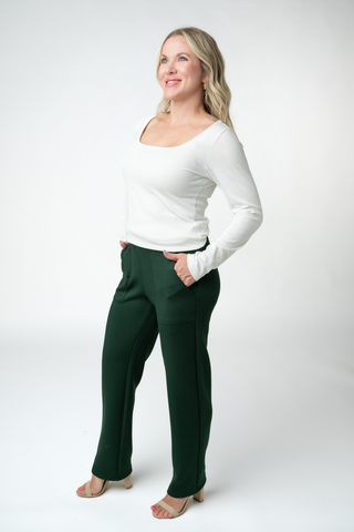 Luxe Ankle Bottoms- Evergreen