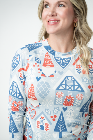 Blair Long Sleeve Top - Winter Gnome