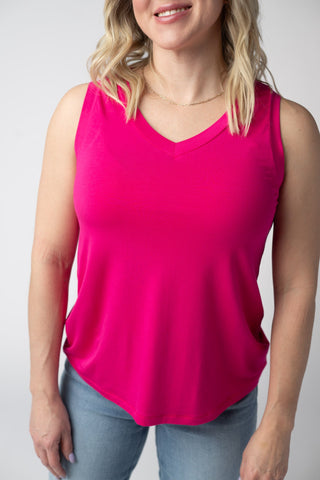 Noelle Tank - Hot Pink