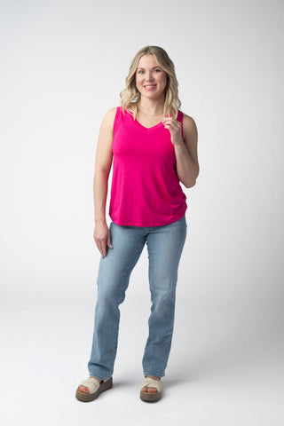 Noelle Tank - Hot Pink