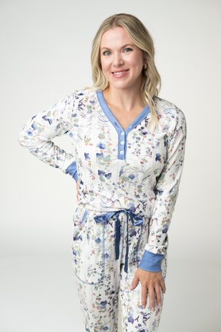 Cozy Pajama Set - Olive Meadow