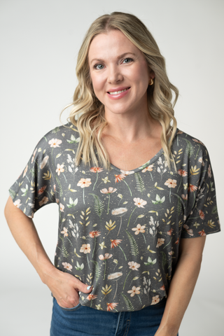 Chloe Cozy Top - Wildflower Meadow