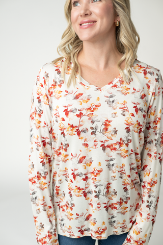 Larissa Long Sleeve - Autumn Watercolor