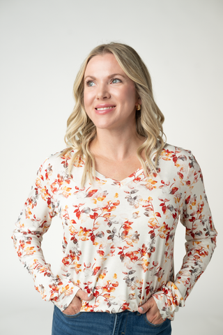 Larissa Long Sleeve - Autumn Watercolor
