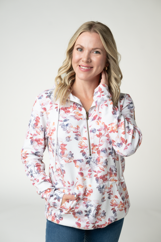 HalfZip Hoodie - Autumn Watercolor