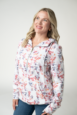 HalfZip Hoodie - Autumn Watercolor