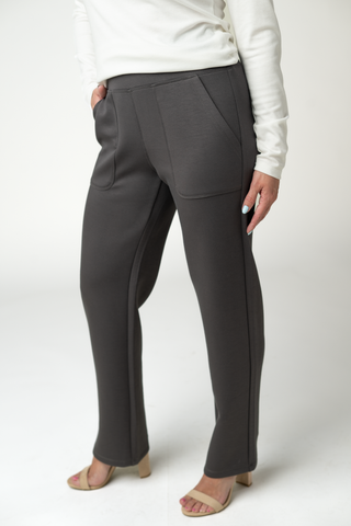 Luxe Ankle Bottoms- Charcoal