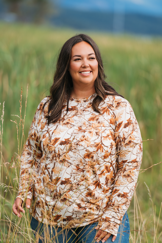 Blair Long Sleeve Top - Woodsy Camo