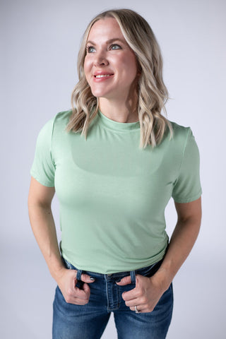 Blair Short Sleeve Top - Sage