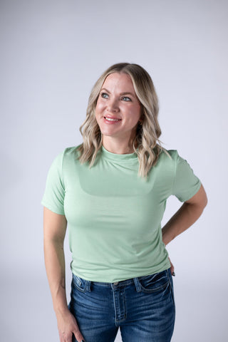 Blair Short Sleeve Top - Sage