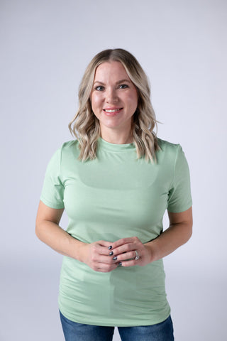 Blair Short Sleeve Top - Sage