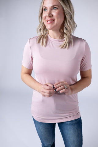 Blair Short Sleeve Top - Blush