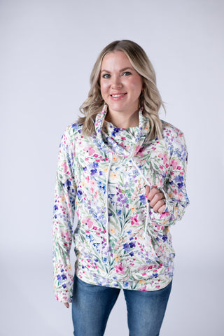 Soft Funnel Neck - Cottage Floral
