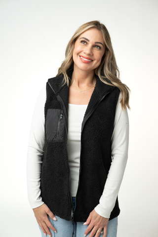Sherpa Vest - Black