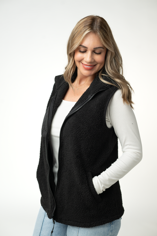 Sherpa Vest - Black