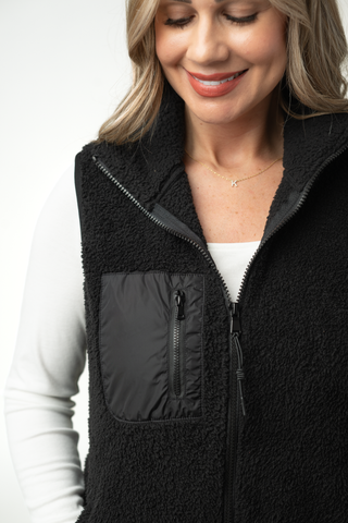 Sherpa Vest - Black
