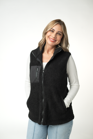 Sherpa Vest - Black