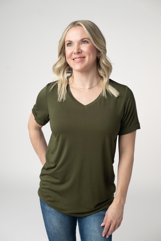 Sophie Top - Dark Olive