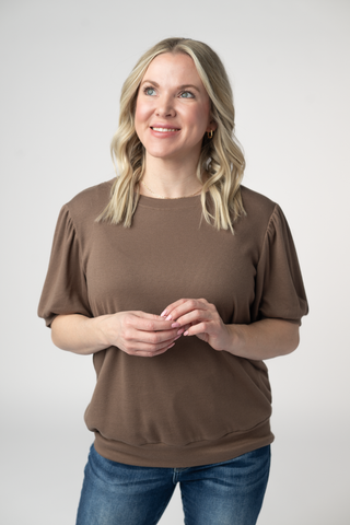 Katie Cozy Top - Mocha