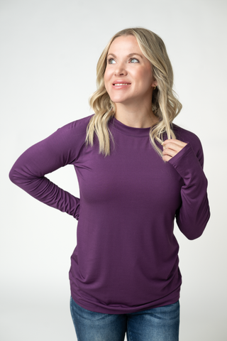 Blair Long Sleeve Top - Purple