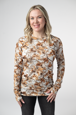Blair Long Sleeve Top - Woodsy Camo
