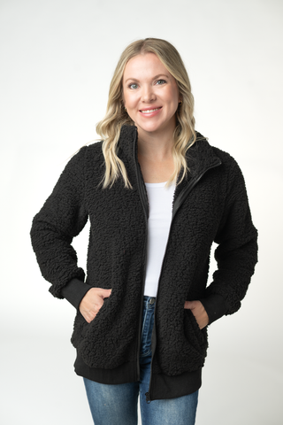 Skylar Sherpa Fullzip - Black