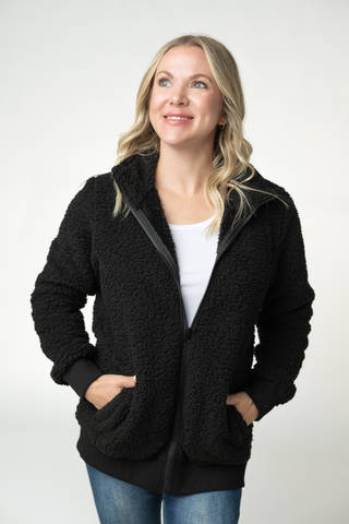 Skylar Sherpa Fullzip - Black