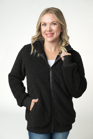Skylar Sherpa Fullzip - Black