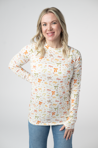 Blair Long Sleeve Top - Harvest Bows
