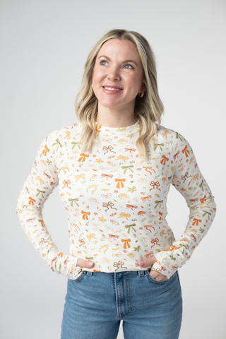 Blair Long Sleeve Top - Harvest Bows