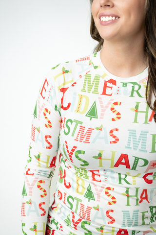 Blair Long Sleeve Top - Merry Christmas