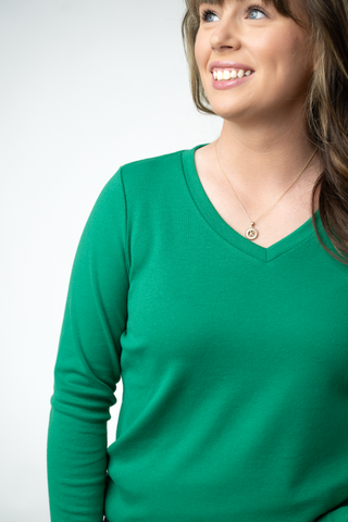 Leah Long Sleeve Top - Green