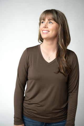 Larissa Long Sleeve - Brown