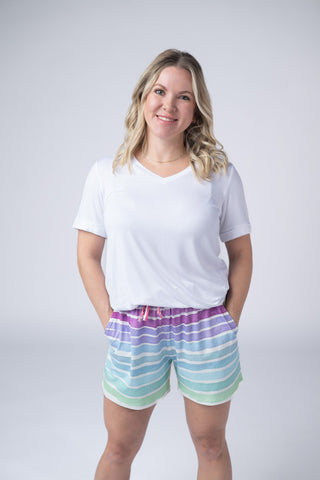 Jamie Shorts - Rainbow Stripes