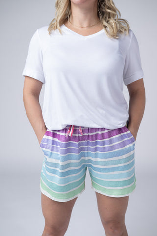 Jamie Shorts - Rainbow Stripes