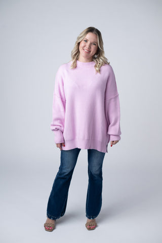 Aurora Cozy Sweater - Lilac
