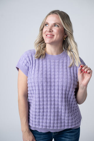 Kelly Knitted Top - Lavender