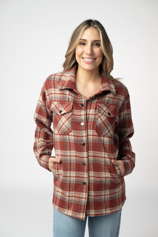 Norah Shacket - Brick Plaid