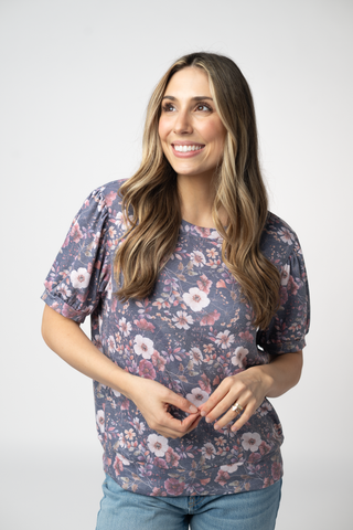 Katie Cozy Top - Blushwood Floral
