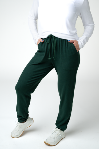 Corrine Joggers - Evergreen